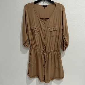107. Iris Romper NWT Brown